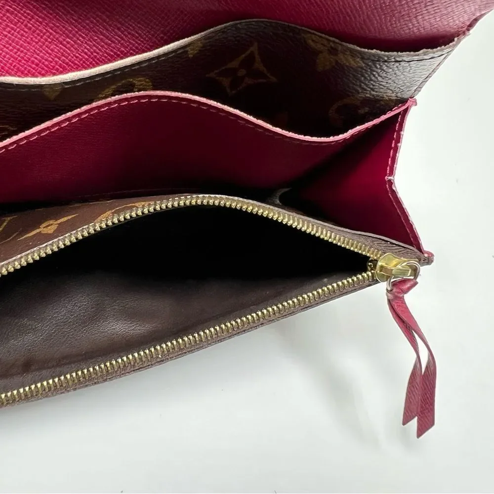LOUIS VUITTON LONG WALLET MONOGRAM CANVAS BROWN